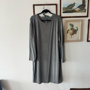 EUC SKIMS Lightweight Modal Long Sleeved Tunic Dress Gray M
